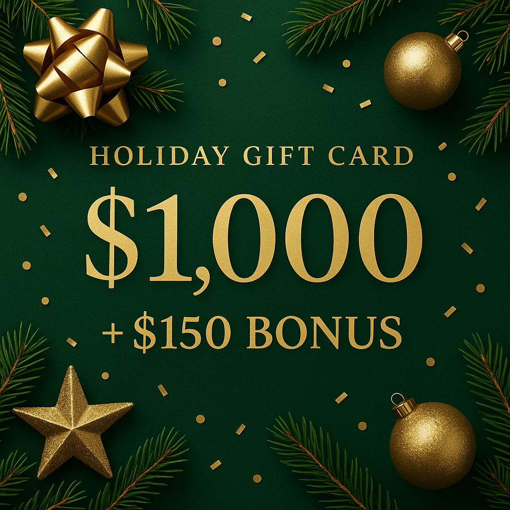 Thrive Holiday Gift Card – $1,000 + 15% Bonus (+$150)