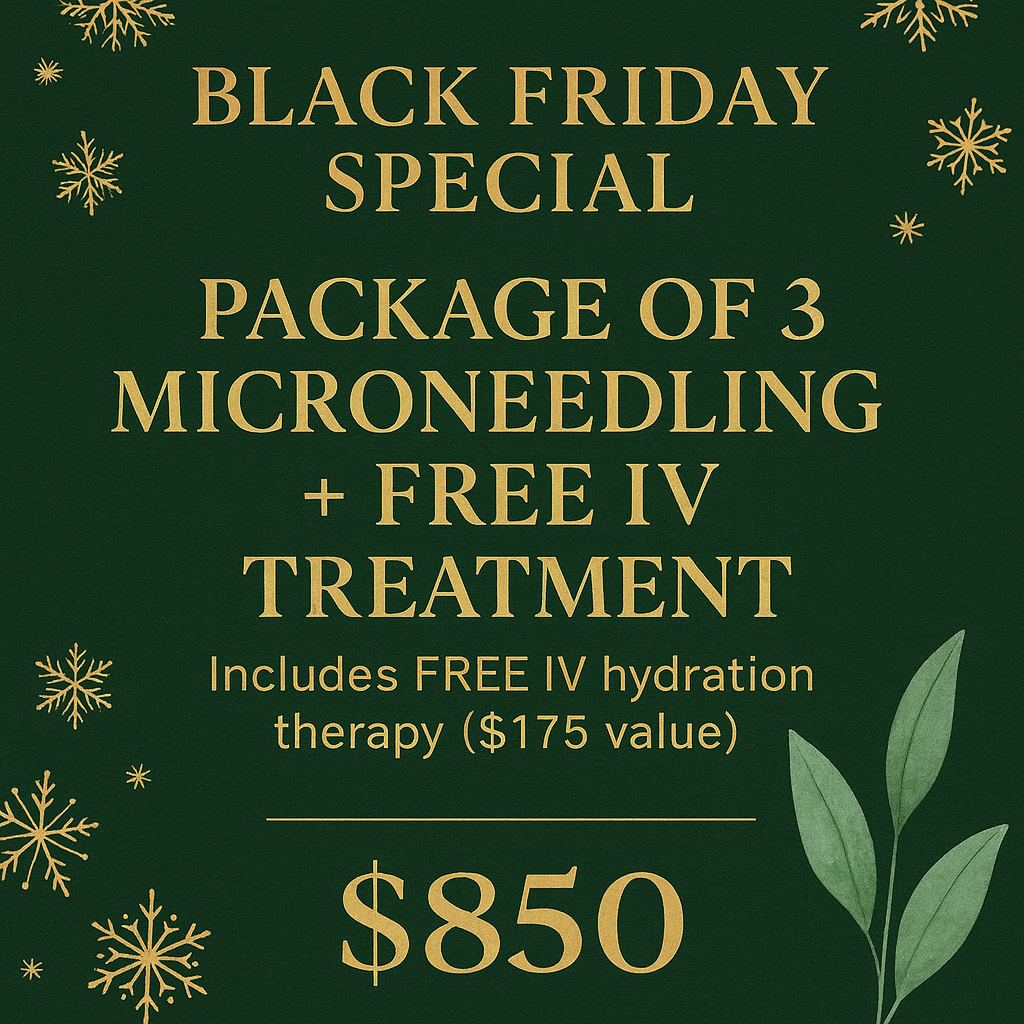 Black Friday: 3-Session Microneedling Package + FREE IV Treatment