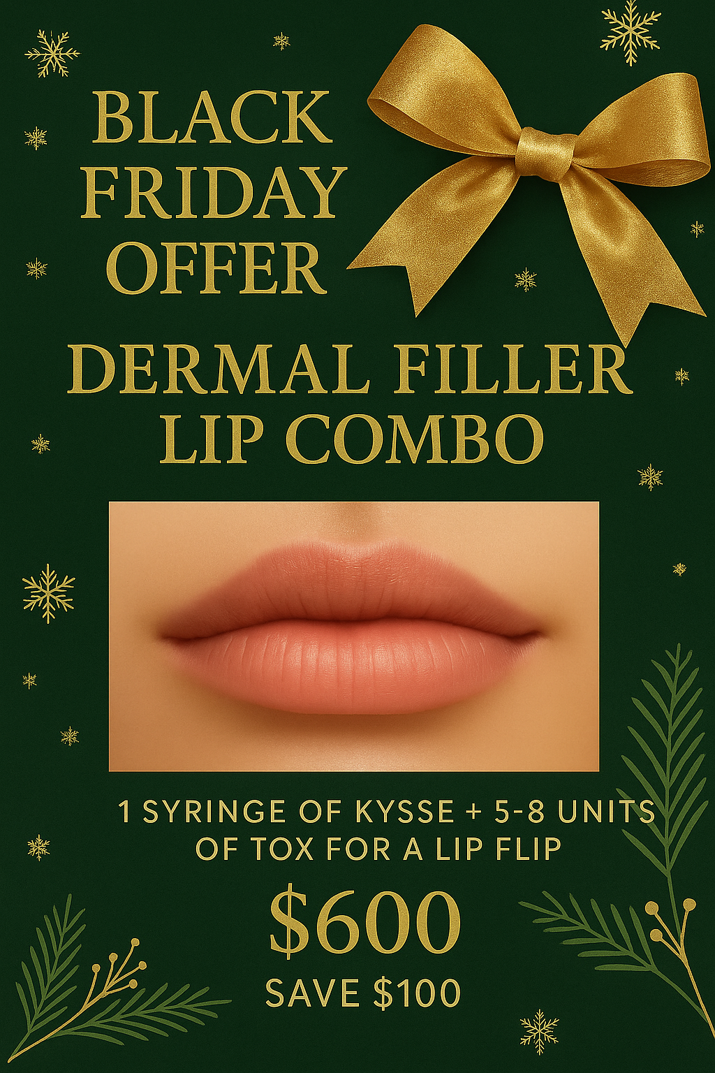 Black Friday: Lip Filler Combo (1 Kyssé + Lip Flip)